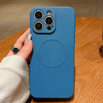 Solid Color Liquid Silicone MagSafe Magnetic Phone Case, For iPhone 13 Pro, For iPhone 13, For iPhone 12