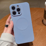 Solid Color Liquid Silicone MagSafe Magnetic Phone Case, For iPhone 12 Pro Max, For iPhone 12 Pro, For iPhone 11 Pro Max