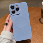 Solid Color Liquid Silicone MagSafe Magnetic Phone Case, For iPhone 12 Pro Max, For iPhone 12 Pro, For iPhone 11 Pro Max