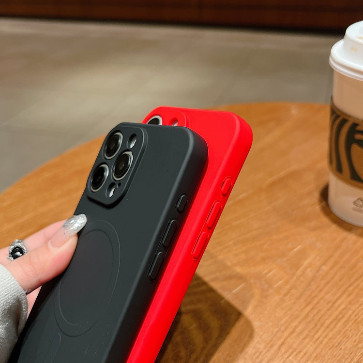 Solid Color Liquid Silicone MagSafe Magnetic Phone Case, For iPhone 17e / 16e, For iPhone 17 Pro Max, For iPhone 17 Pro