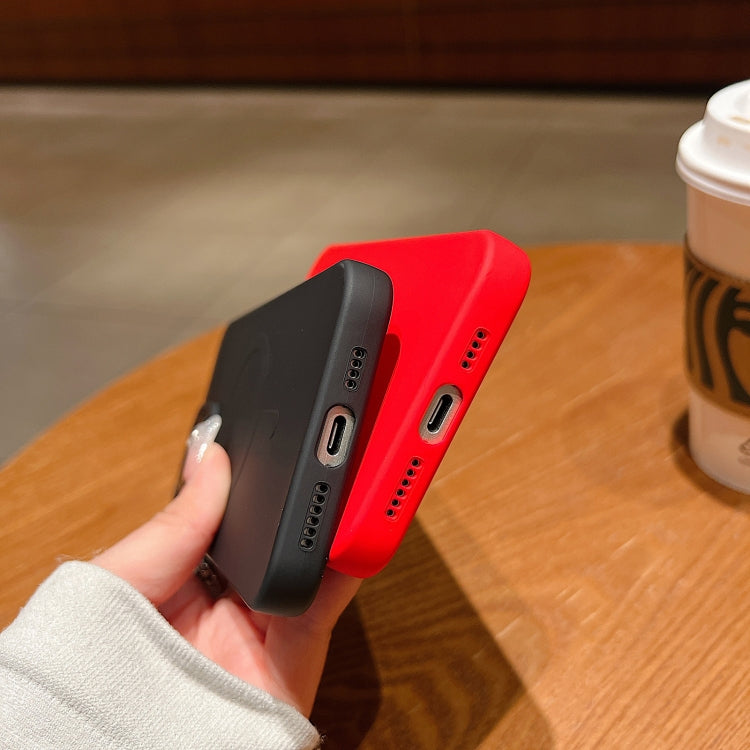 Solid Color Liquid Silicone MagSafe Magnetic Phone Case, For iPhone 12 Pro Max, For iPhone 12 Pro, For iPhone 11 Pro Max