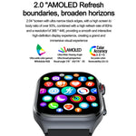 ET585 2.04 inch Silicone Strap IP68 Waterproof Smart Watch, Support ECG / Blood Composition Measurement