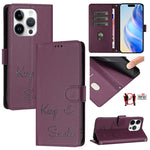 Smile Embossing RFID Leather Phone Case, For iPhone 16, For iPhone 15 Pro Max, For iPhone 15 Pro, For iPhone 15 Plus, For iPhone 15, For iPhone 14 Plus, For iPhone 14 / 13, For iPhone 14 Pro