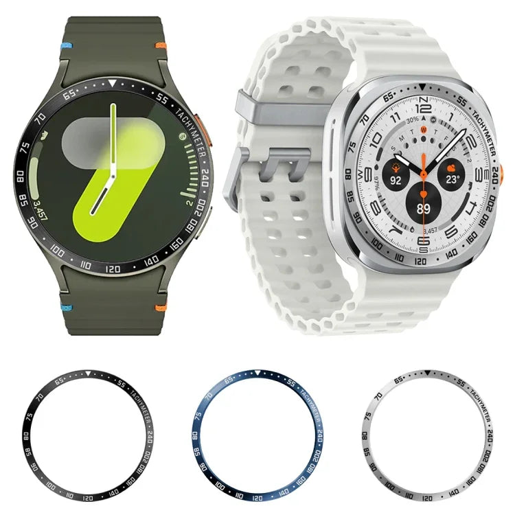 Style E Smart Watch Dial Stainless Steel Bezel Ring Cover, For Galaxy Watch Ultra2 2026/2025/1 2024, For Samsung Galaxy Watch 7 44mm, For Samsung Galaxy Watch 7 40mm
