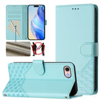 Honeycomb Embossing RFID Leather Phone Case, For iPhone 14 Pro Max, For iPhone SE 2022 / 2020 / 8 / 7, For iPhone 13 Pro Max, For iPhone 13 Pro, For iPhone 13 mini, For iPhone 12 / 12 Pro, For iPhone 12 Pro Max, For iPhone 12 mini