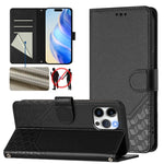 Honeycomb Embossing RFID Leather Phone Case, For iPhone 14 Pro Max, For iPhone SE 2022 / 2020 / 8 / 7, For iPhone 13 Pro Max, For iPhone 13 Pro, For iPhone 13 mini, For iPhone 12 / 12 Pro, For iPhone 12 Pro Max, For iPhone 12 mini