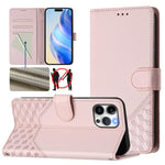 Honeycomb Embossing RFID Leather Phone Case, For iPhone 14 Pro Max, For iPhone SE 2022 / 2020 / 8 / 7, For iPhone 13 Pro Max, For iPhone 13 Pro, For iPhone 13 mini, For iPhone 12 / 12 Pro, For iPhone 12 Pro Max, For iPhone 12 mini
