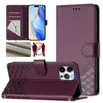Honeycomb Embossing RFID Leather Phone Case, For iPhone 14 Pro Max, For iPhone SE 2022 / 2020 / 8 / 7, For iPhone 13 Pro Max, For iPhone 13 Pro, For iPhone 13 mini, For iPhone 12 / 12 Pro, For iPhone 12 Pro Max, For iPhone 12 mini