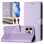 Honeycomb Embossing RFID Leather Phone Case, For iPhone 14 Pro Max, For iPhone SE 2022 / 2020 / 8 / 7, For iPhone 13 Pro Max, For iPhone 13 Pro, For iPhone 13 mini, For iPhone 12 / 12 Pro, For iPhone 12 Pro Max, For iPhone 12 mini