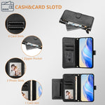 Multi-Card Slots Zipper Wallet Leather Phone Case, For iPhone 14 Pro Max, For iPhone SE 2022 / 2020 / 8 / 7, For iPhone 13 Pro Max, For iPhone 13 Pro, For iPhone 13 mini, For iPhone 12 / 12 Pro, For iPhone 12 Pro Max, For iPhone 12 mini