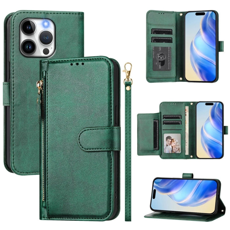 Multi-Card Slots Zipper Wallet Leather Phone Case, For iPhone 14 Pro Max, For iPhone SE 2022 / 2020 / 8 / 7, For iPhone 13 Pro Max, For iPhone 13 Pro, For iPhone 13 mini, For iPhone 12 / 12 Pro, For iPhone 12 Pro Max, For iPhone 12 mini