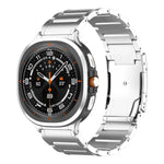 Three Beads Tortoise Buckle Titanium Steel Watch Band, For Samsung Galaxy Watch Ultra / Ultra 2025, For Samsung Galaxy Watch8 / Watch8 Classic