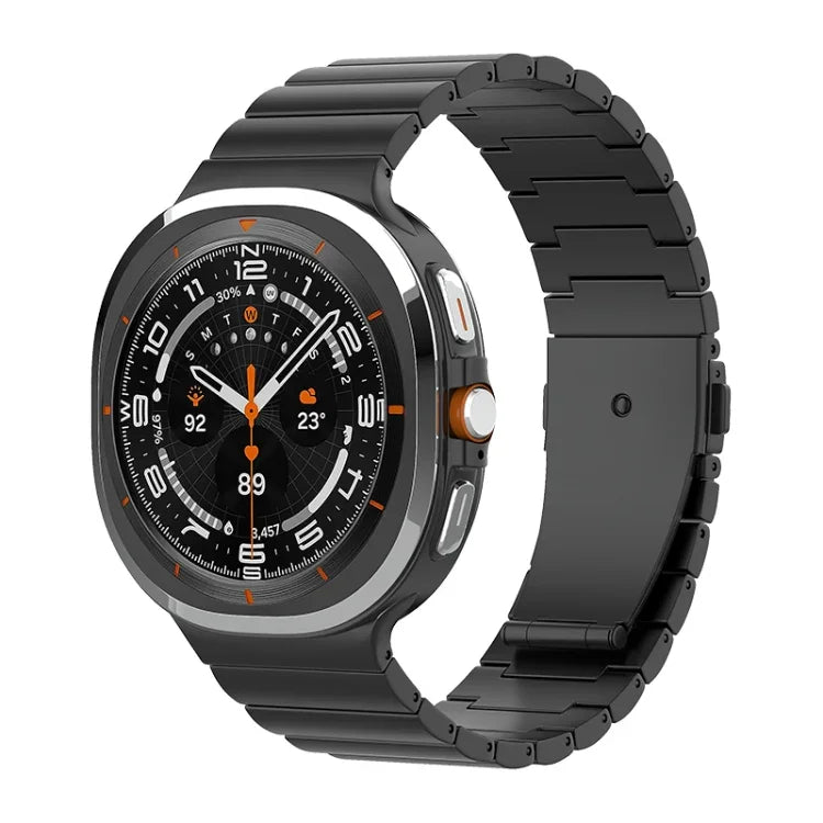 One Bead Flat Buckle Pure Titanium Watch Band, For Samsung Galaxy Watch Ultra / Ultra 2025, For Samsung Galaxy Watch8 / Watch8 Classic