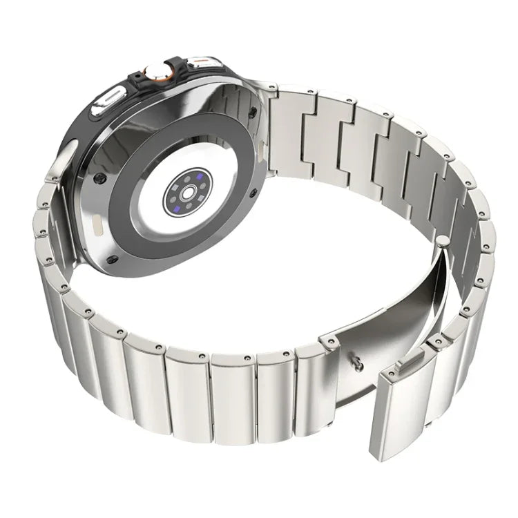 One Bead Flat Buckle Pure Titanium Watch Band, For Samsung Galaxy Watch Ultra / Ultra 2025, For Samsung Galaxy Watch8 / Watch8 Classic