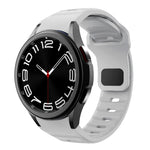Wave Texture Reverse Buckle Silicone Watch Band, For Samsung Galaxy Watch 7 / 6 / 5 / 4