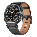 Mecha Style Leather Watch Band, For Samsung Galaxy Watch Ultra 47mm / Ultra 2025