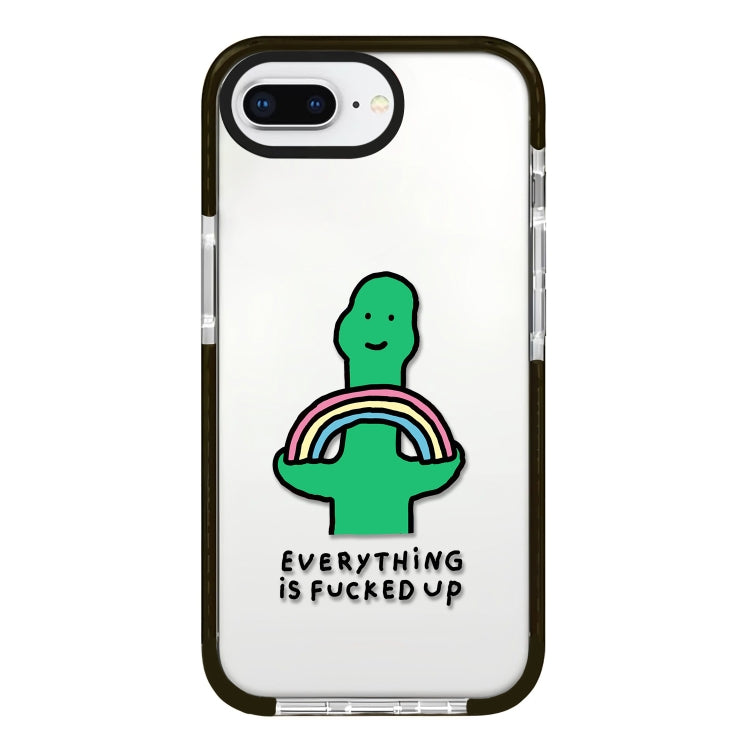 Simple Illustration Pattern Full Coverage Phone Case, For iPhone 7 Plus / 8 Plus
