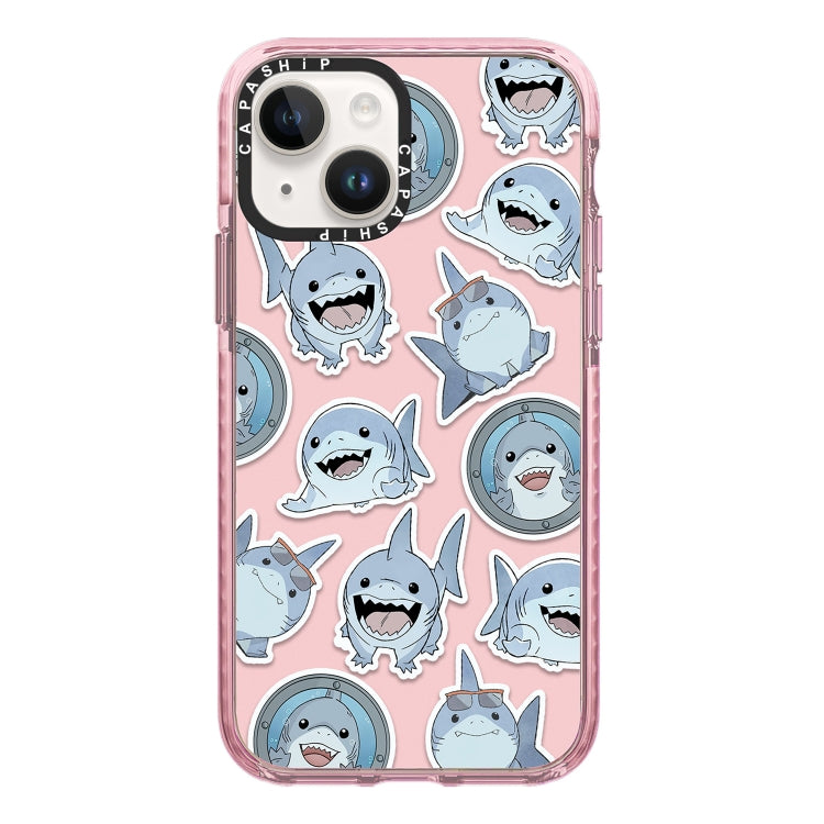 Simple Illustration Pattern Full Coverage Phone Case, For iPhone 14 Plus