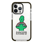 Simple Illustration Pattern Full Coverage Phone Case, For iPhone 16 Pro Max
