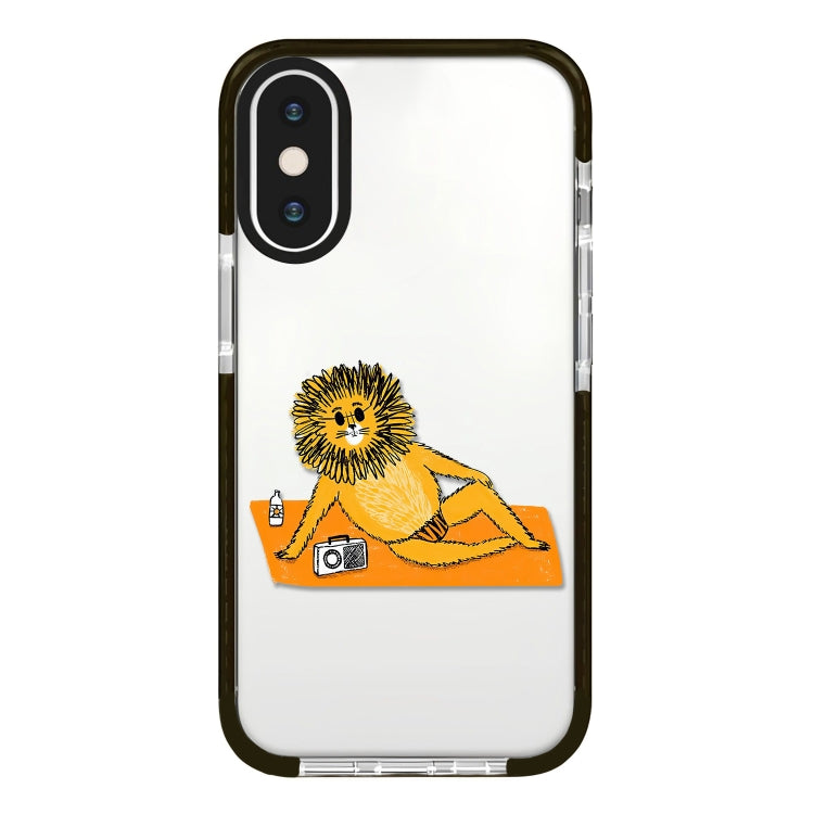 Simple Illustration Pattern Full Coverage Phone Case, For iPhone XS Max