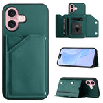 Skin Feel Four Card Slots Phone Case with Wrist Strap, For iPhone 17 Pro Max, For iPhone 17 Pro, For iPhone 17, For iPhone Air, For iPhone 16 Pro Max, For iPhone 16 Pro, For iPhone 16 Plus, For iPhone 16