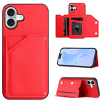 Skin Feel Four Card Slots Phone Case with Wrist Strap, For iPhone 17 Pro Max, For iPhone 17 Pro, For iPhone 17, For iPhone Air, For iPhone 16 Pro Max, For iPhone 16 Pro, For iPhone 16 Plus, For iPhone 16
