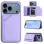 Skin Feel Four Card Slots Phone Case with Wrist Strap, For iPhone 17 Pro Max, For iPhone 17 Pro, For iPhone 17, For iPhone Air, For iPhone 16 Pro Max, For iPhone 16 Pro, For iPhone 16 Plus, For iPhone 16