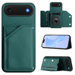 Skin Feel Four Card Slots Phone Case with Wrist Strap, For iPhone 17 Pro Max, For iPhone 17 Pro, For iPhone 17, For iPhone Air, For iPhone 16 Pro Max, For iPhone 16 Pro, For iPhone 16 Plus, For iPhone 16