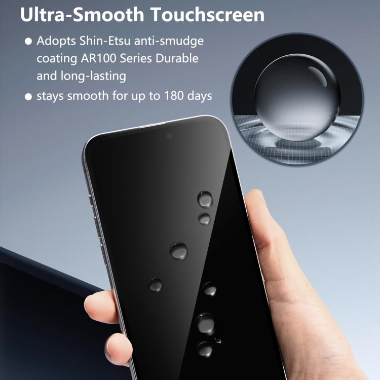 JOYROOM Knight Series 2.5D Full Screen Privacy Tempered Film, For iPhone 17 Pro Max, For iPhone 17 Pro, For iPhone 17, For iPhone Air, For iPhone 15 Pro Max, For iPhone 15 Pro, For iPhone 15 Plus, For iPhone 15