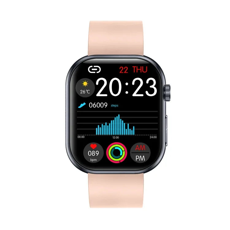 ET587 1.95 inch AMOLED Screen Smart Watch, ECG Electrocardiogram/Blood Sugar Monitoring