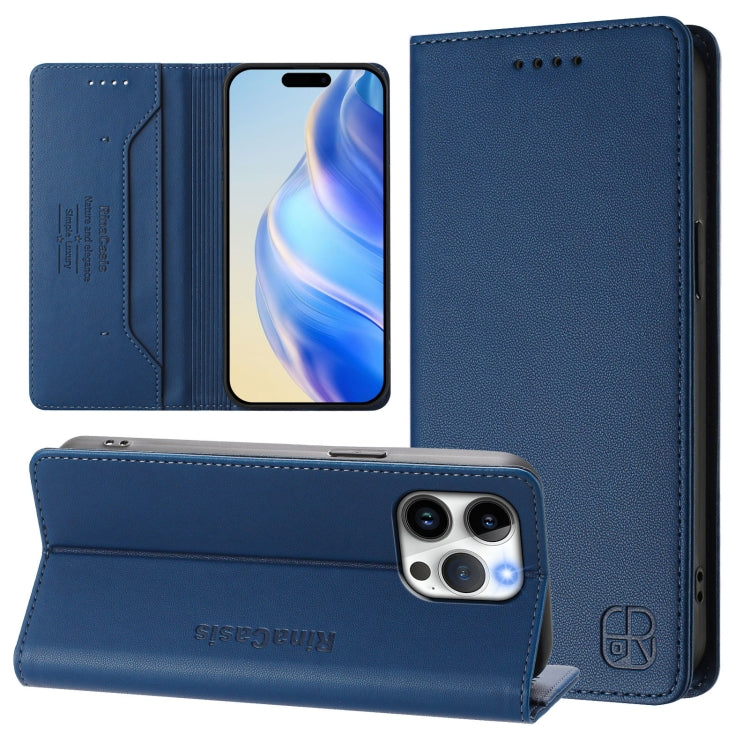 RC01 Dual-Folded Magnetic Suction RFID Leather Phone Case, For iPhone 13 Pro Max, For iPhone 13 Pro, For iPhone 13 mini, For iPhone 12 / 12 Pro, For iPhone 12 Pro Max, For iPhone 12 mini