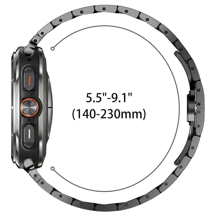 Butterfly Buckle Titanium Alloy Watch Band, For Samsung Galaxy Watch Ultra 47mm / Ultra 2025