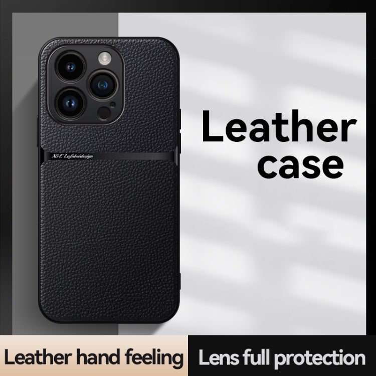 Litchi Leather Magnetic Full Coverage Shockproof Phone Case, For iPhone 14 Pro Max, For iPhone 13 Pro Max, For iPhone 13 Pro, For iPhone 13, For iPhone 12, For iPhone 12 Pro Max, For iPhone 12 Pro, For iPhone 11 Pro Max