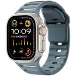 Single Nail Dual-Color Multi-hole Silicone Watch Band, For Apple Watch 46mm / 49mm / 45mm / 44mm