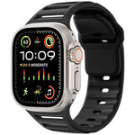 Single Nail Dual-Color Multi-hole Silicone Watch Band, For Apple Watch 46mm / 49mm / 45mm / 44mm