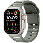 Single Nail Dual-Color Multi-hole Silicone Watch Band, For Apple Watch 46mm / 49mm / 45mm / 44mm