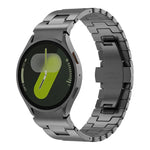 Quick Release Button H Shaped Stainless Steel Watch Band, For Samsung Galaxy Watch  7 / 6 / 5 / 4