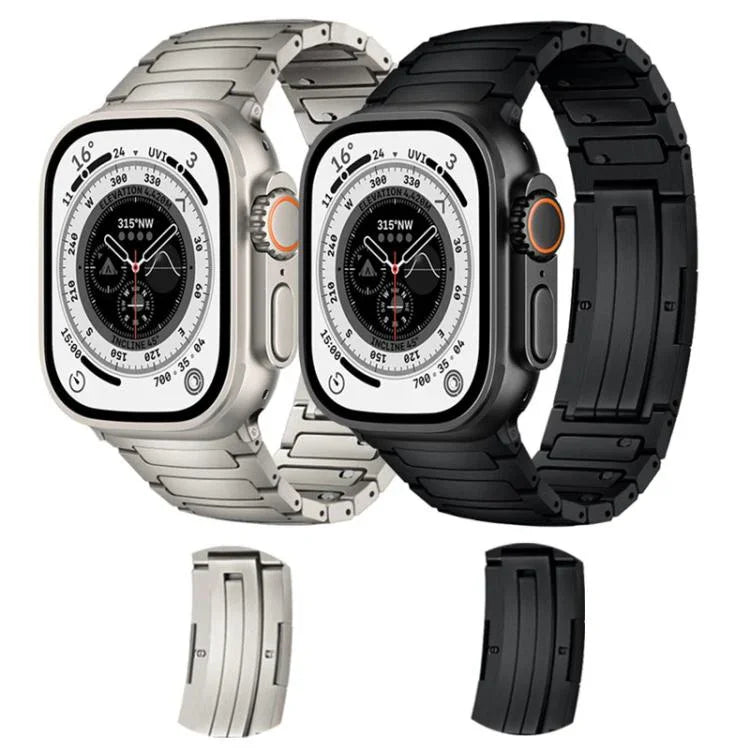 Integrated I-Shaped Quick Release Titanium Alloy Watch Band, For Apple Watch 46mm / 49mm / 45mm / 44mm