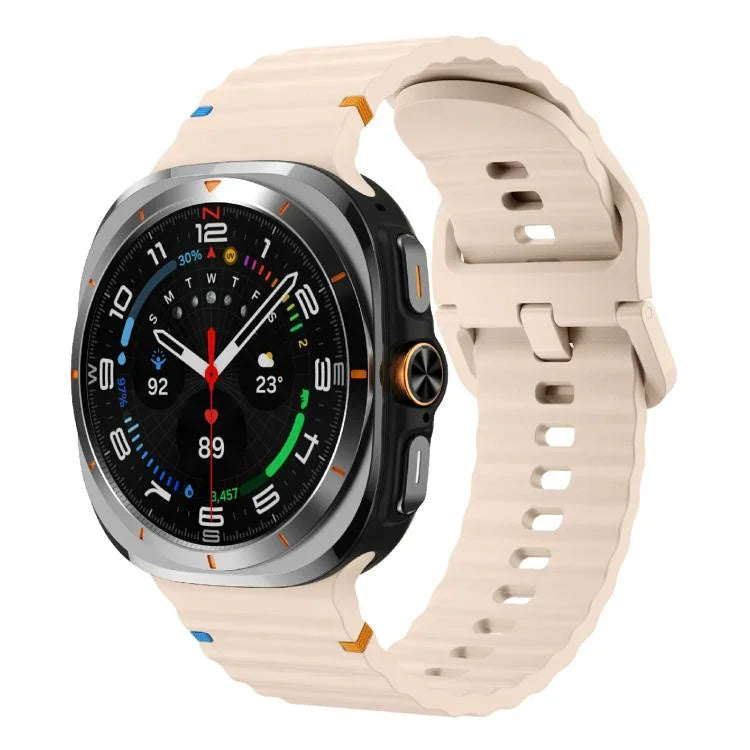 Kalebol Wave Stitching Silicone Strap, For Samsung Galaxy Watch Ultra 47mm / Ultra 2025