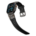 Alloy Connector Silicone Watch Strap, For Apple Watch 46mm / 49mm / 45mm / 44mm