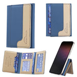 Color Matching Leather Horizontal Magnetic Wallet Card Bag Case