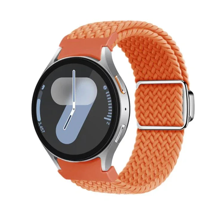 Kalebol Button Braided Loop Magnetic Buckle Watch Band, For Samsung Galaxy Watch 5 Pro / 6 / 7