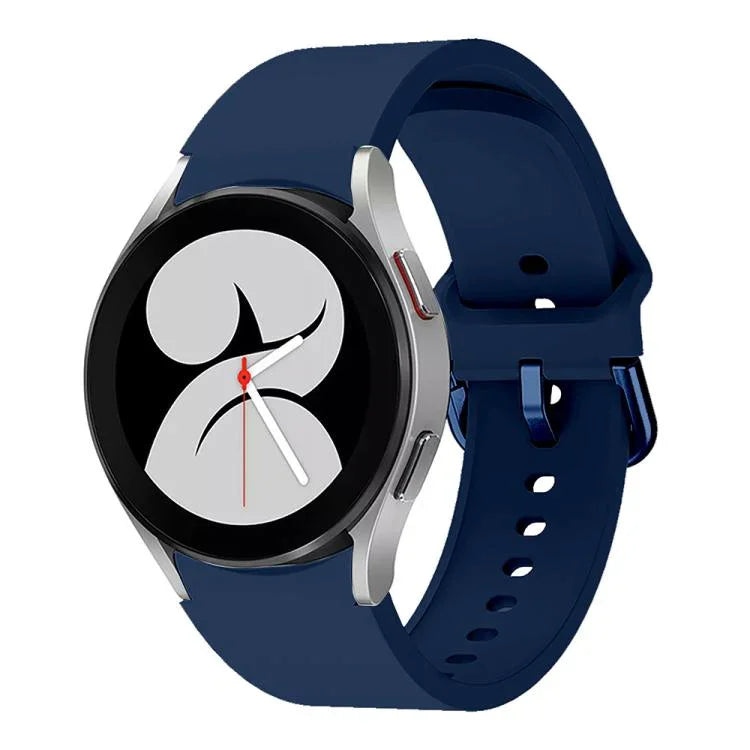 Kalebol Metal Pin Buckle Silicone Watch Band, For Samsung Galaxy Watch 7 / 6 / 5 / 4