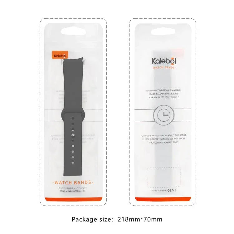 Kalebol Reverse Buckle Silicone Watch Band, For Samsung Galaxy Watch 7 / 6 / 5 / 4
