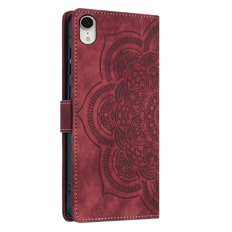 Mandala Embossed Retro Frosted Leather Phone Case, For iPhone XR, For iPhone XS Max, For iPhone 7 Plus / 8 Plus