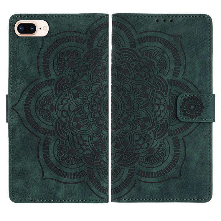 Mandala Embossed Retro Frosted Leather Phone Case, For iPhone XR, For iPhone XS Max, For iPhone 7 Plus / 8 Plus