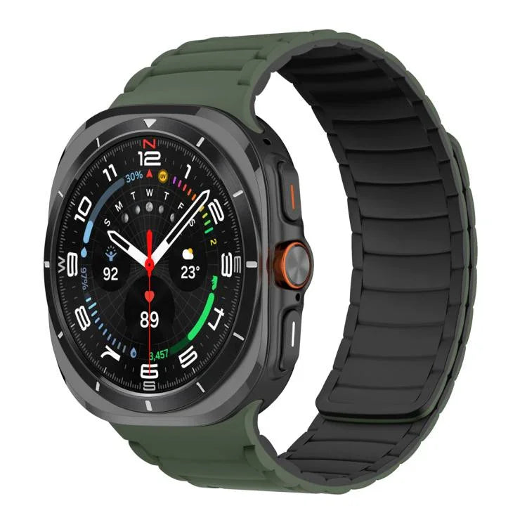 Silicone Sport Magnetic Watch Band, For Samsung Galaxy Watch Ultra 47mm / Ultra 2025