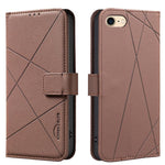 Geometric Pattern RFID Leather Phone Case, For iPhone 6 / 7 / 8 / SE, For iPhone 13 Pro Max, For iPhone 13 Pro, For iPhone 12 / 12 Pro, For iPhone 12 Pro Max, For iPhone 11 Pro Max, For iPhone 11, For iPhone 11 Pro