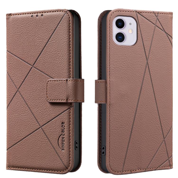 Geometric Pattern RFID Leather Phone Case, For iPhone 6 / 7 / 8 / SE, For iPhone 13 Pro Max, For iPhone 13 Pro, For iPhone 12 / 12 Pro, For iPhone 12 Pro Max, For iPhone 11 Pro Max, For iPhone 11, For iPhone 11 Pro