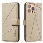 Geometric Pattern RFID Leather Phone Case, For iPhone 18 Pro/17 Pro, For iPhone 18 Pro Max/17 Pro Max, For iPhone 16e / 17e, For iPhone 17, For iPhone Air, For iPhone 16 Pro Max, For iPhone 16 Pro, For iPhone 16 Plus